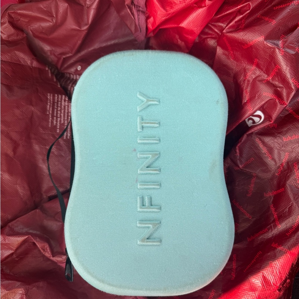 NFINITY Light Blue Cosmetic Case Cheerleading makeup bag - Picture 2 of 4